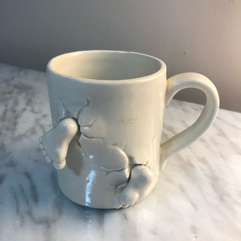 Vtg - KINKY FEET - Fitz & Floyd Mug